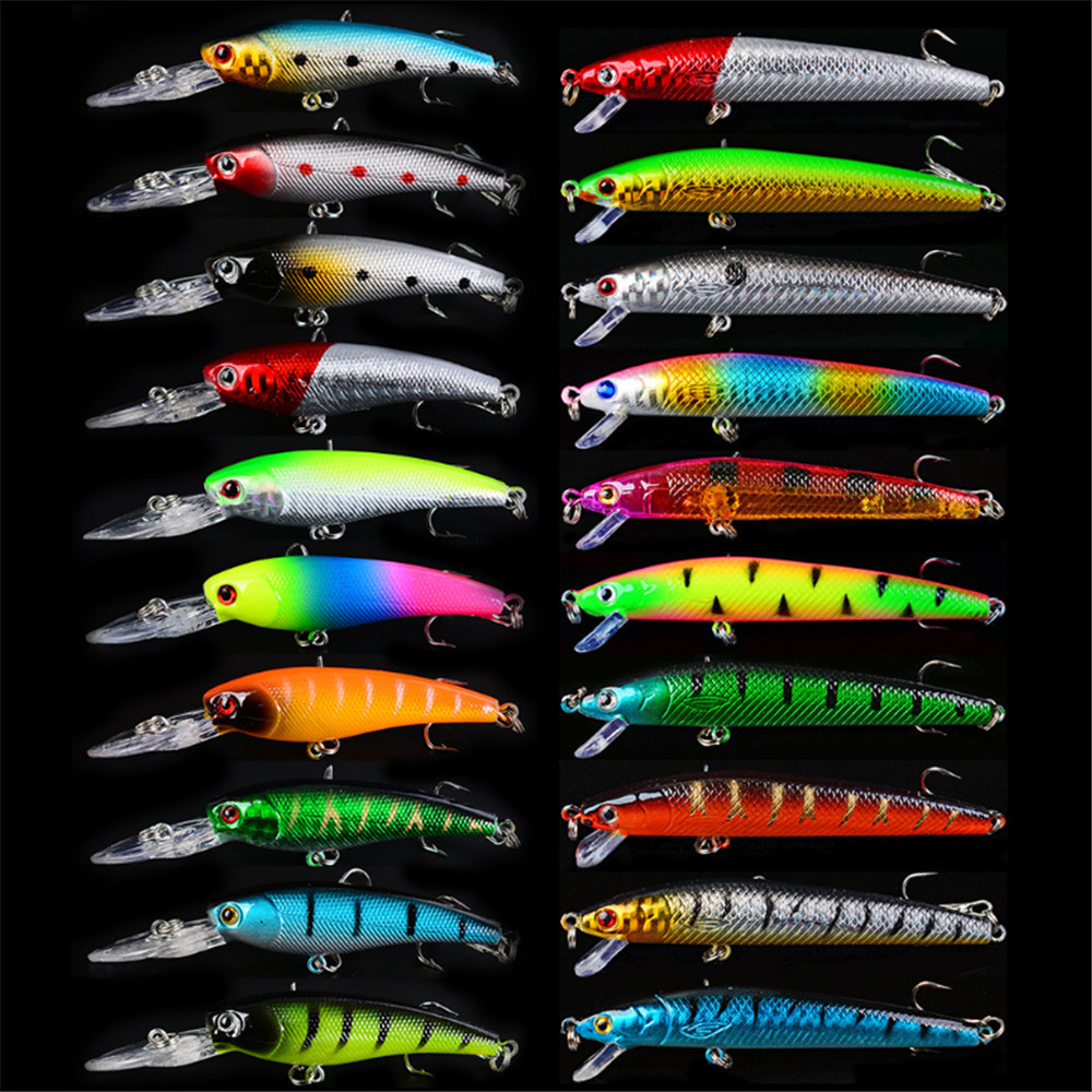 Marine Salt Mix - 20 Cái/lốc Minnow Mồi Câu Cá