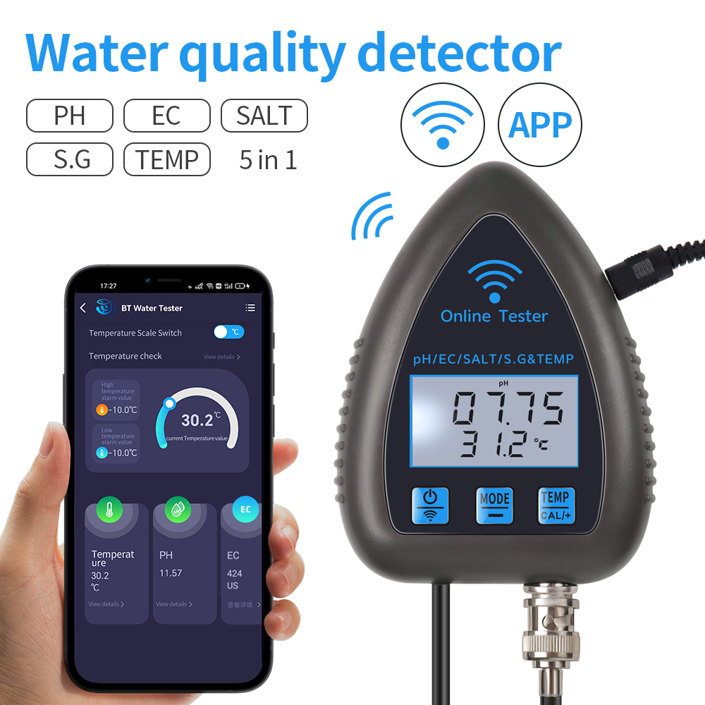 Tuya WiFi 5 in 1 Water Quality - đánh giá và giá Marine Aquarium Par Meter