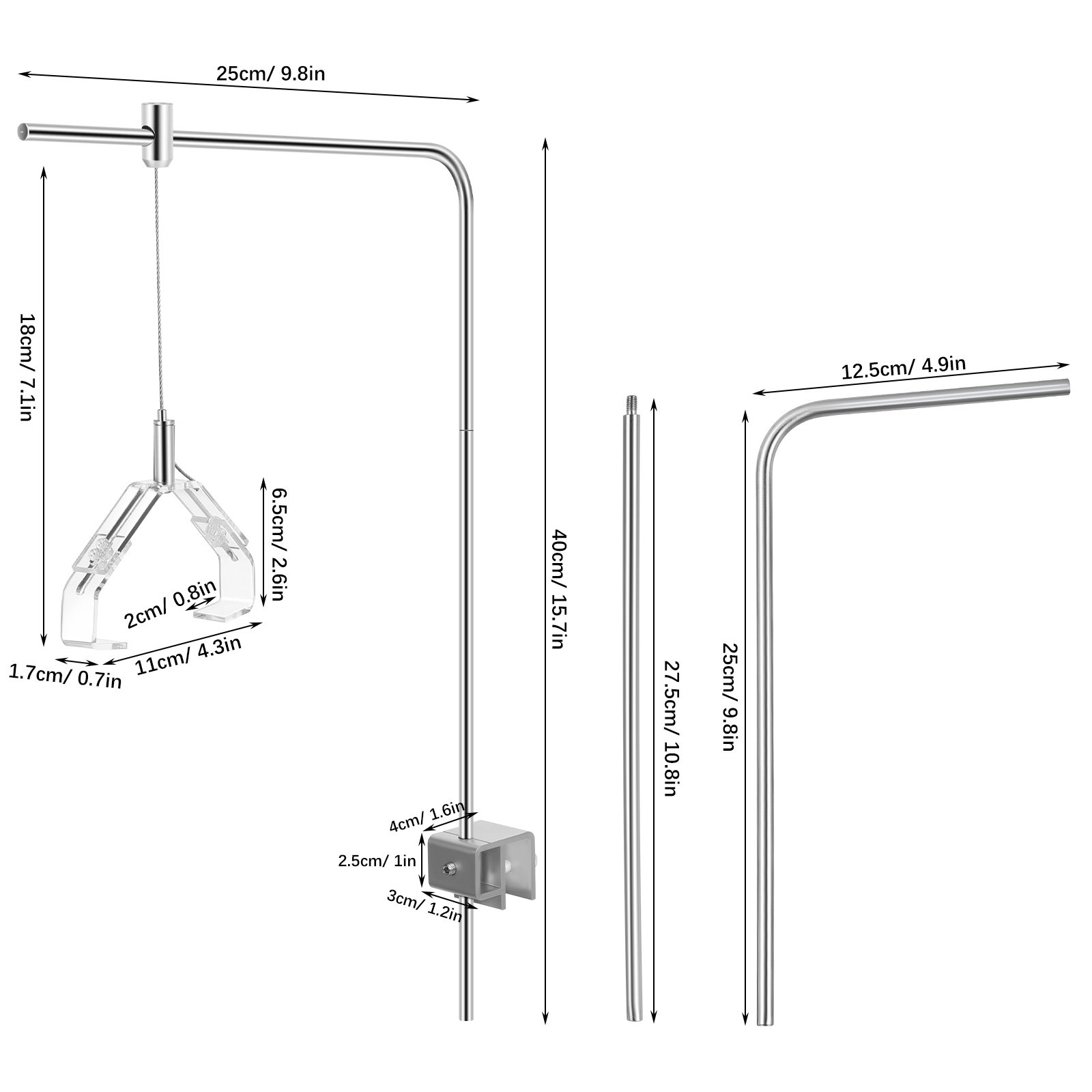 2Pcs Aquarium Lamp Holder Supp - đánh giá và giá Aquarium Marine Lights