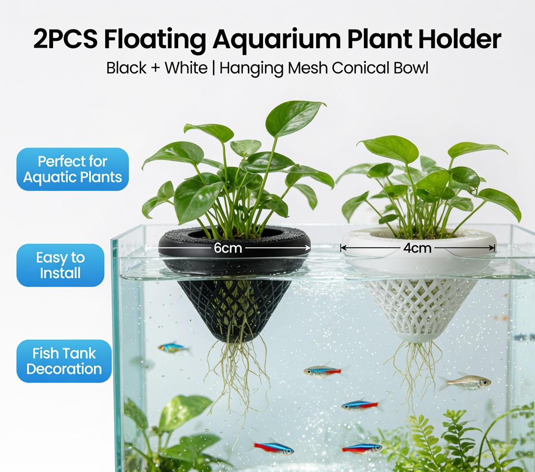 2PCS Floating Aquarium Plant H - đánh giá và giá Marine Aquarium Hobby
