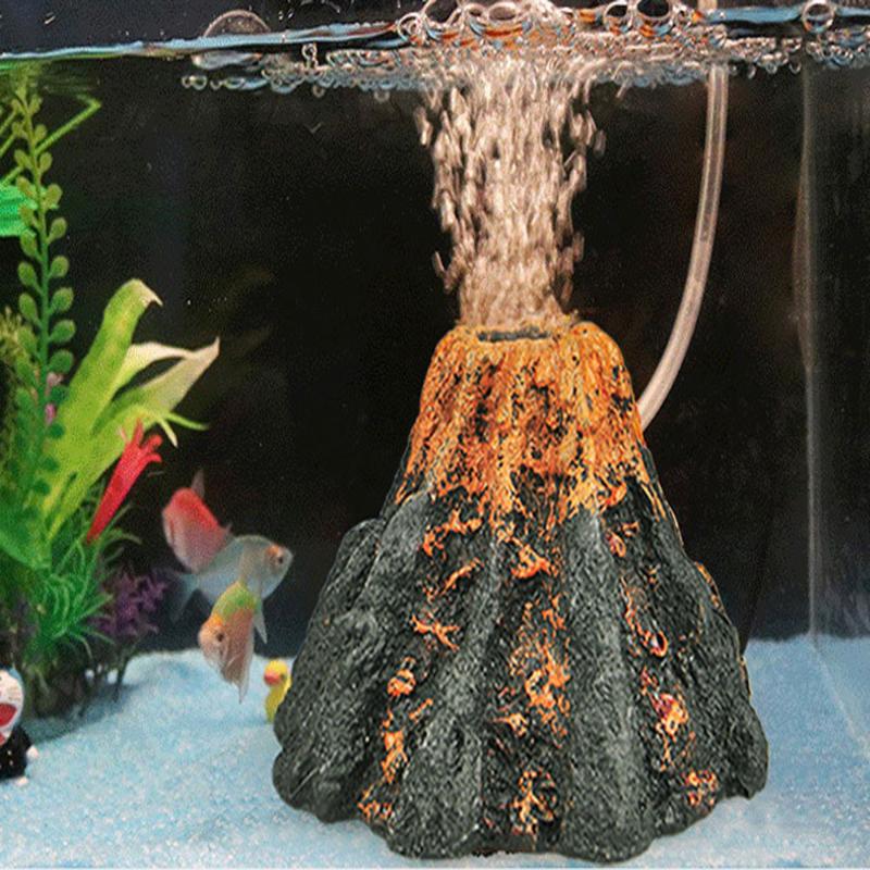 Volcano Shaped Aquarium Bubble - đánh giá và giá Marine Aquarium All In One