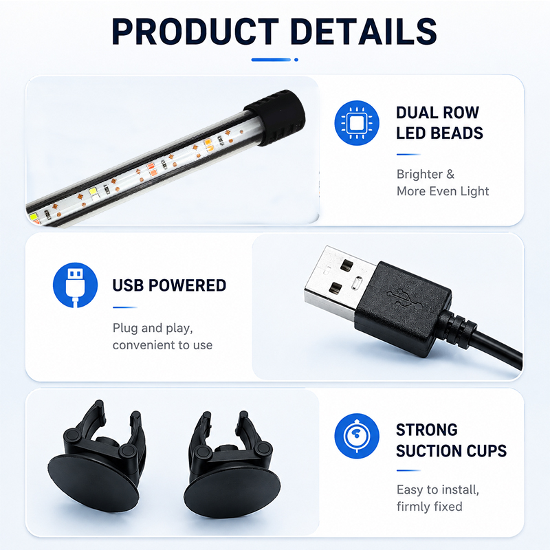 18-58cm USB Full Spectrum Aqua - đánh giá và giá Aquarium Marine Lights
