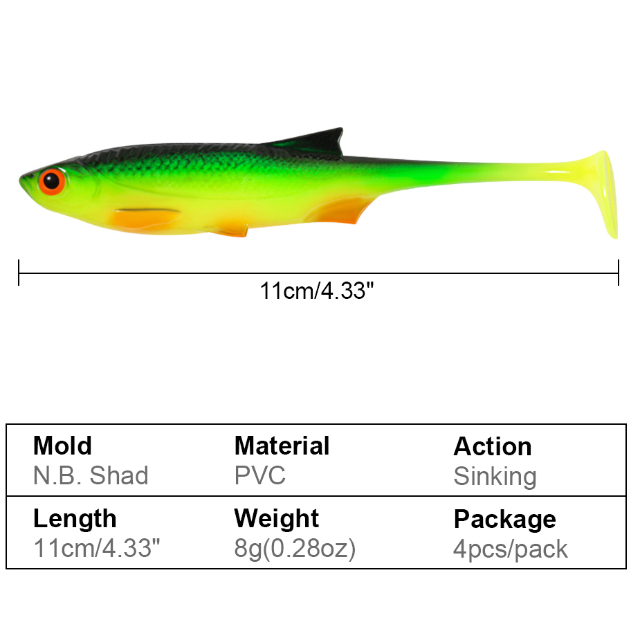 Spinpoler Shad Soft Swimbait 1 - đánh giá và giá Marine Salt Mix