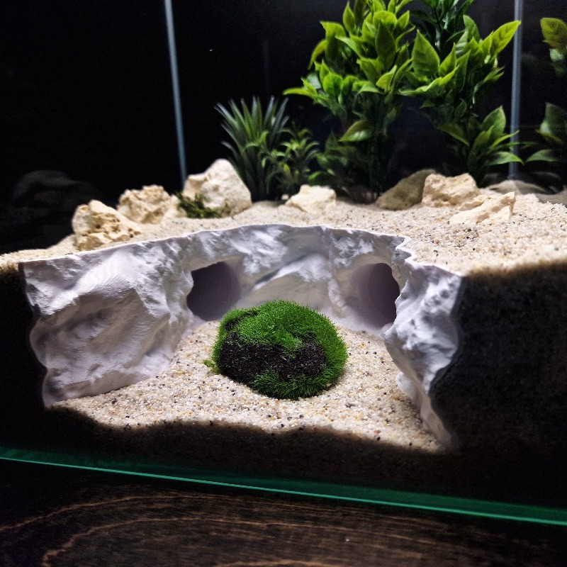 2-in-1 Water & Land Hiding Cav - đánh giá và giá Aquarium Marineland