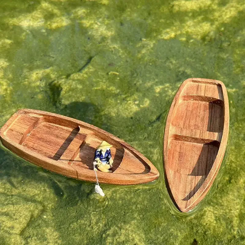 Handmade Wooden Boat Mini Floa - đánh giá và giá Aquarium Marineland