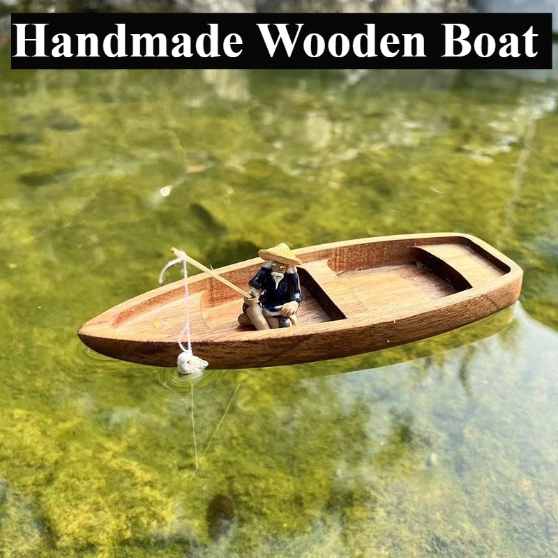 Handmade Wooden Boat Mini Floa - đánh giá và giá Aquarium Marineland
