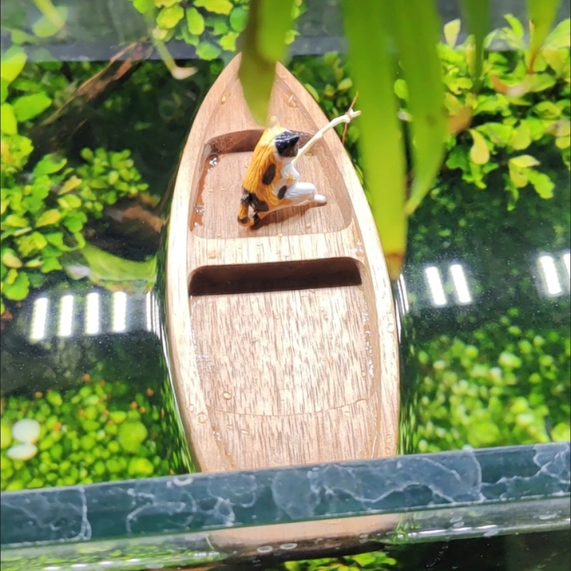 Handmade Wooden Boat Mini Floa - đánh giá và giá Aquarium Marineland