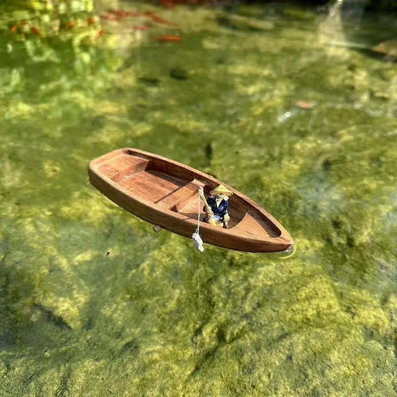 Handmade Wooden Boat Mini Floa - đánh giá và giá Aquarium Marineland