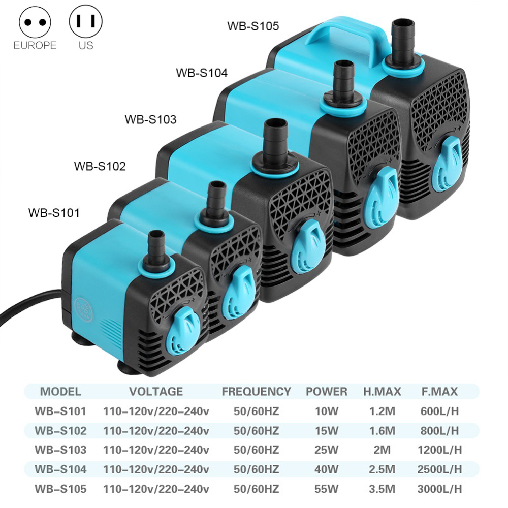 220V Cực Êm Bơm Chìm Lọc Ao Cá - đánh giá và giá Marine Aquarium Nano