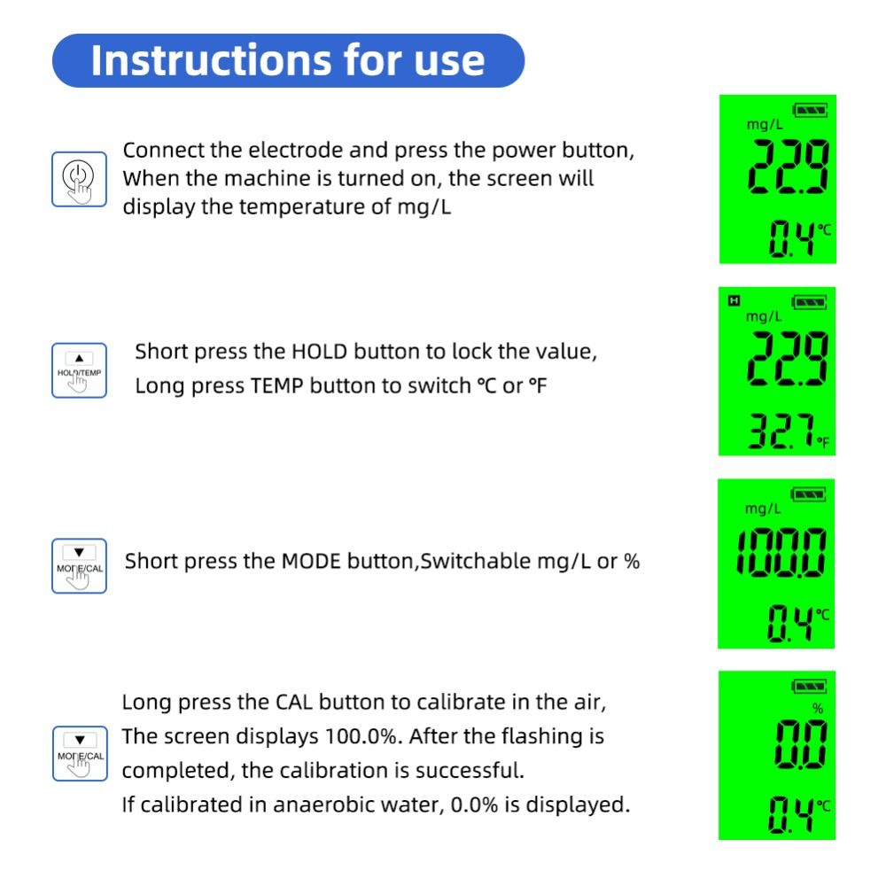 0-40mg/L Dissolved Oxygen Mete - đánh giá và giá Marine Aquarium Par Meter