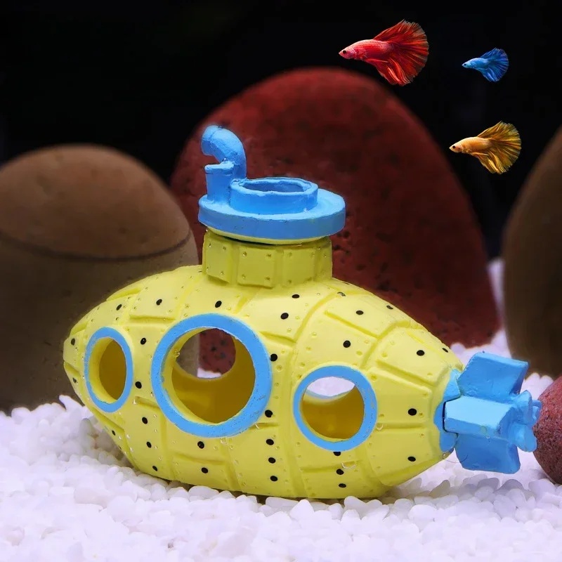 Resin Submarine Ornaments Aqua - đánh giá và giá Marine Aquarium All In One