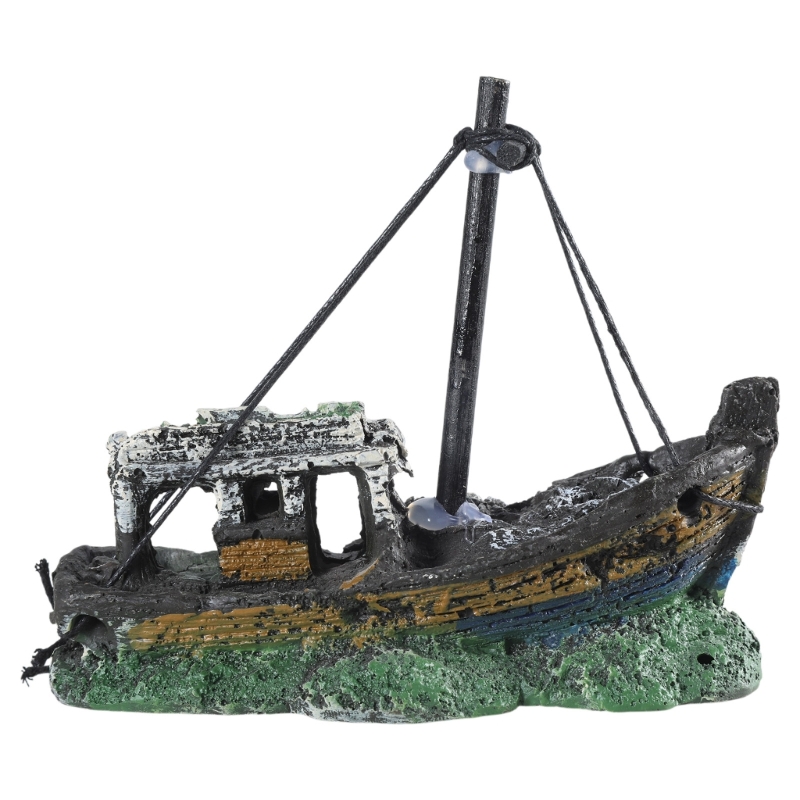 Aquarium Sunken Ship Decoratio - đánh giá và giá Aquarium Marineland