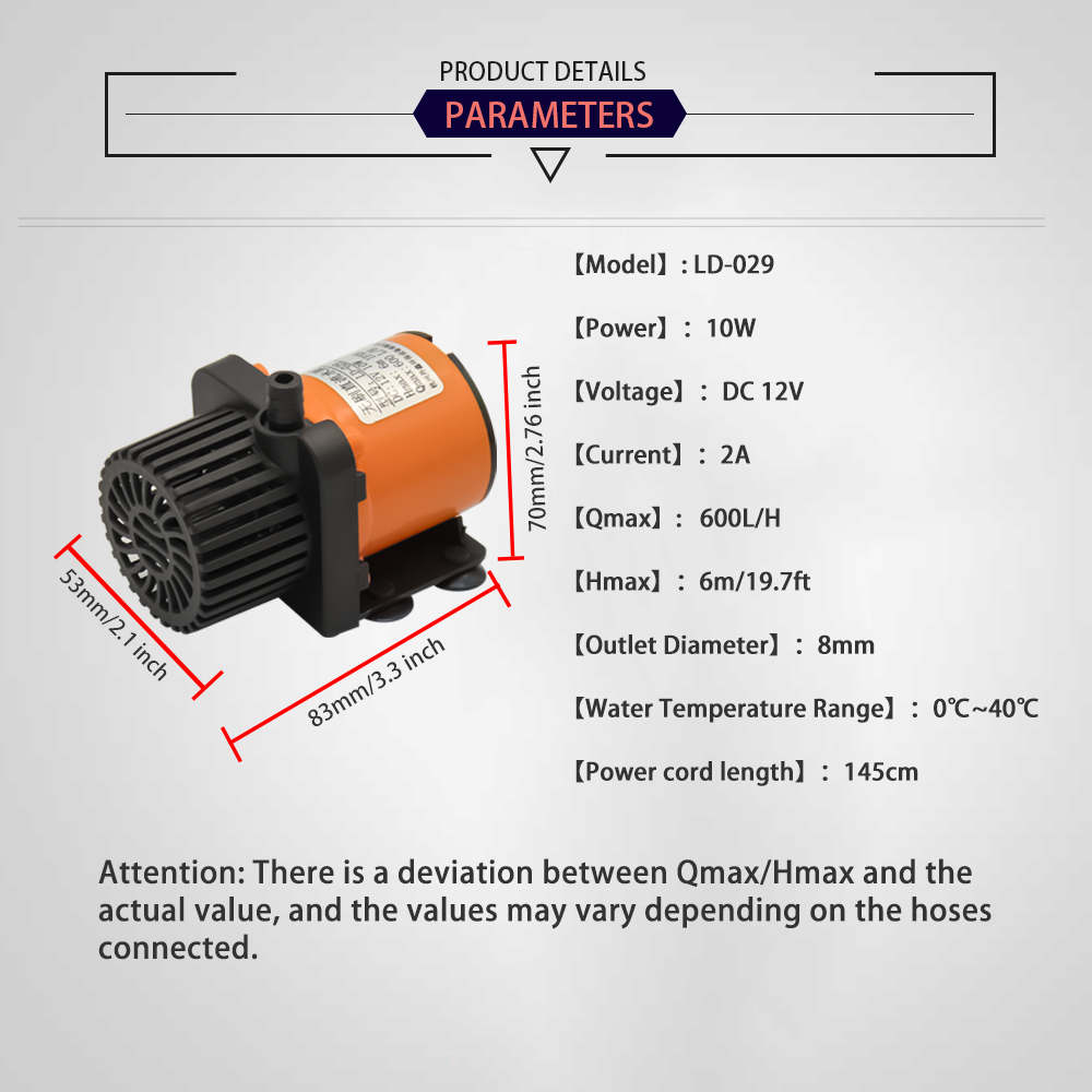 12V DC Brushless Small Submers - đánh giá và giá Marine Aquarium Nano