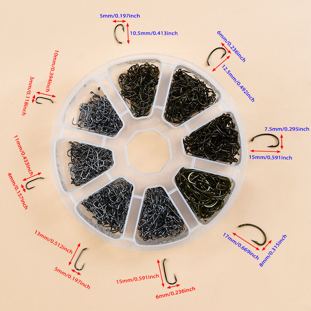 800PCS Mixed Barbed Fishing Ho - đánh giá và giá Marine Salt Mix
